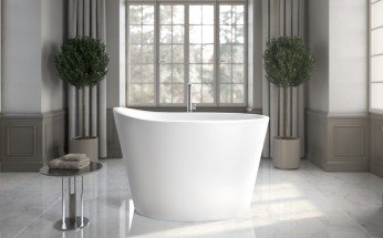 True Ofuro White Freestanding Solid Surface Bathtub012web[1]